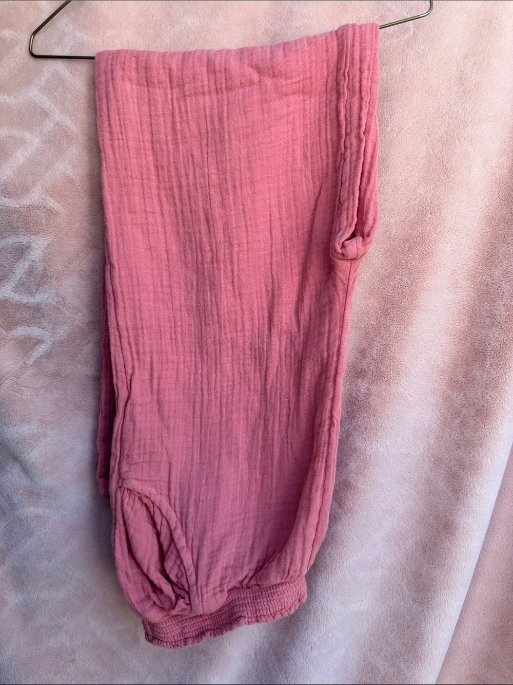 Girls XL 14/16 Coral Linen Type Pants